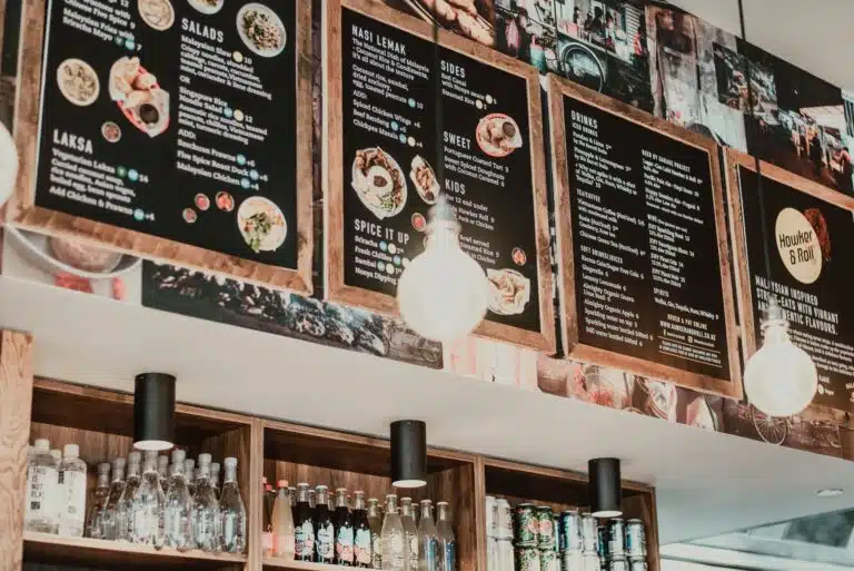 Restaurant Menu Board in Costa Mesa