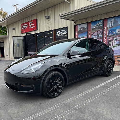 tesla model 3 window tinting black 500