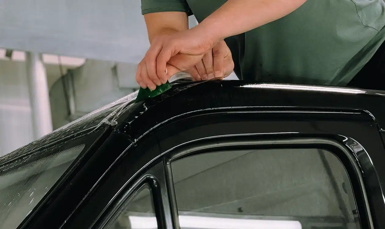 Freshly tinted car windows after installation in Orange County — TintPros